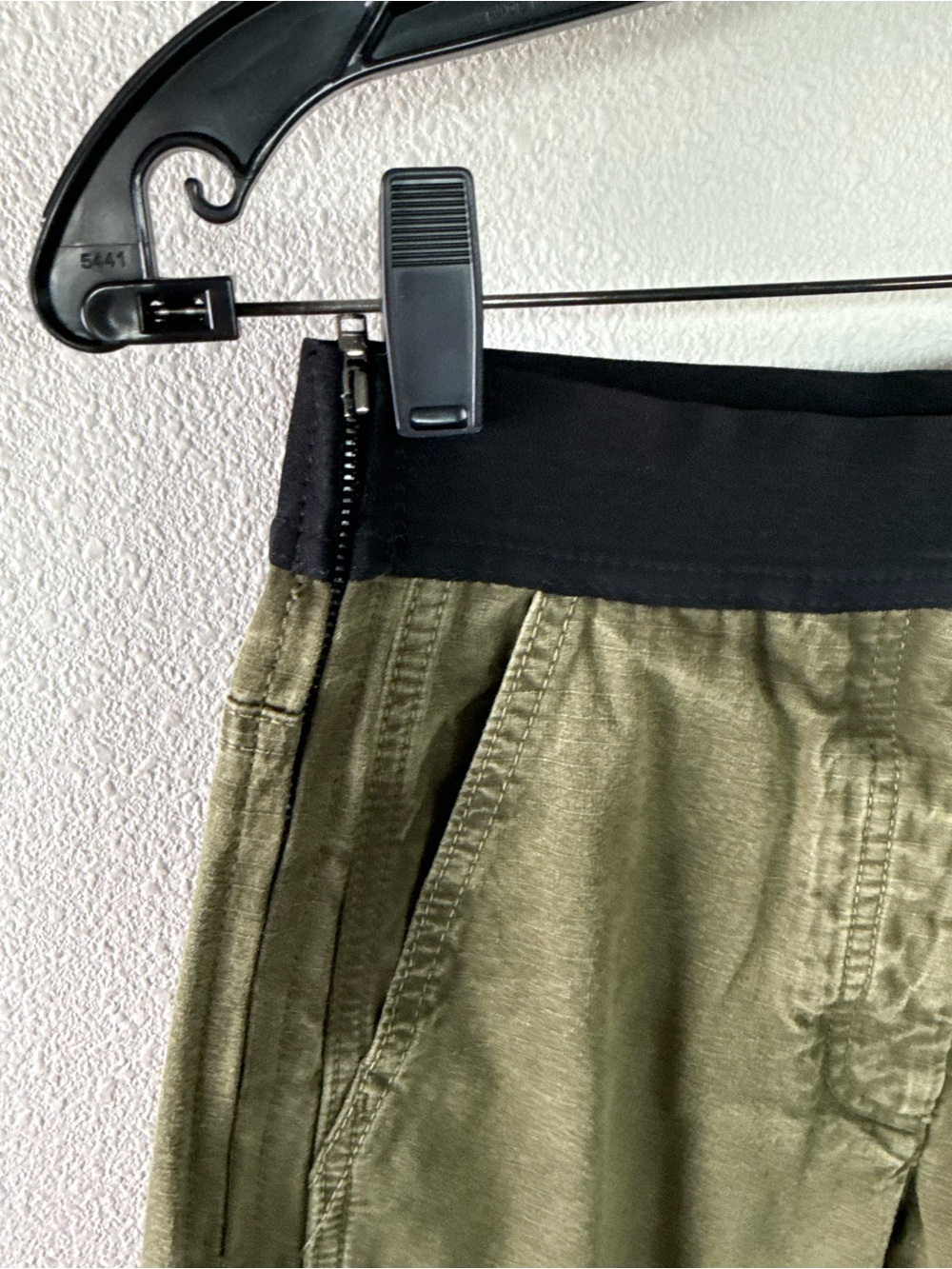 New ME+EM Wide-Leg Cargo Trouser Elastic Waist Pants NWT Spring Olive Size 2 - Picture 14 of 16